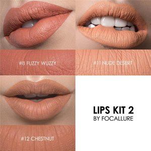 FOCALLURE Kit Matte lips crayon, Kit 2
